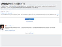 Tablet Screenshot of employmentresources.blogspot.com