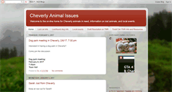 Desktop Screenshot of cheverlyanimals.blogspot.com