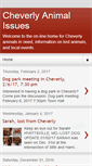 Mobile Screenshot of cheverlyanimals.blogspot.com