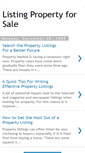 Mobile Screenshot of listingpropertyforsale.blogspot.com