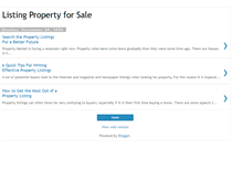 Tablet Screenshot of listingpropertyforsale.blogspot.com