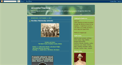 Desktop Screenshot of ancestortracking.blogspot.com