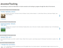 Tablet Screenshot of ancestortracking.blogspot.com
