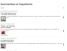 Tablet Screenshot of gourmandisesetcoquetteries.blogspot.com