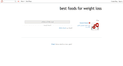 Desktop Screenshot of best-foodsforweightloss.blogspot.com