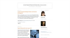 Desktop Screenshot of entreprenorsbloggen.blogspot.com