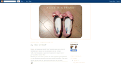 Desktop Screenshot of aliceisafraud.blogspot.com