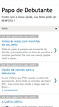 Mobile Screenshot of papodedebutante.blogspot.com