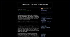 Desktop Screenshot of landonproctorold.blogspot.com