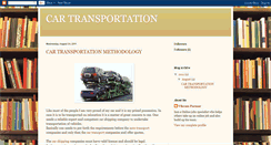 Desktop Screenshot of cartransportationmethodology.blogspot.com