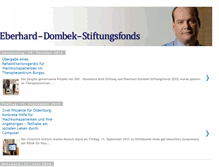 Tablet Screenshot of eberhard-dombek-stiftung.blogspot.com