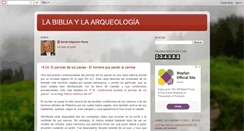 Desktop Screenshot of labibliaylaarqueologia.blogspot.com