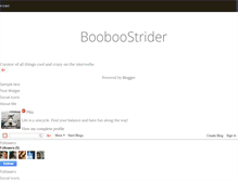 Tablet Screenshot of booboostrider.blogspot.com