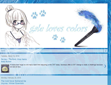 Tablet Screenshot of galelovescolors.blogspot.com