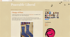 Desktop Screenshot of peaceableliberal.blogspot.com