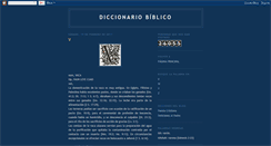 Desktop Screenshot of diccionario-biblico.blogspot.com