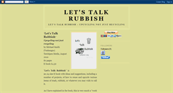 Desktop Screenshot of letustalkrubbish.blogspot.com