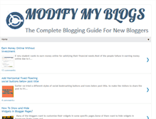 Tablet Screenshot of modifymyblogs.blogspot.com