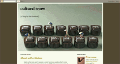 Desktop Screenshot of culturalsnow.blogspot.com