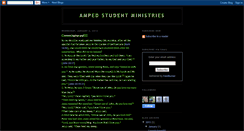 Desktop Screenshot of ampedstudentministries.blogspot.com