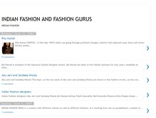 Tablet Screenshot of indianfashionandfashiongurus.blogspot.com