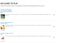 Tablet Screenshot of kid-games-to-play.blogspot.com