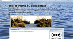 Desktop Screenshot of isleofpalmsscrealestate.blogspot.com