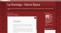 Desktop Screenshot of lahormigaoax.blogspot.com