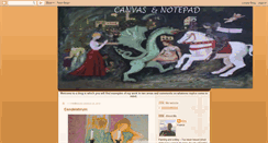 Desktop Screenshot of canvasandnotepad.blogspot.com