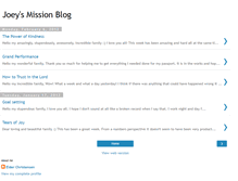 Tablet Screenshot of joeysmissionblog.blogspot.com