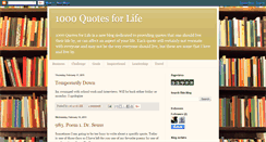 Desktop Screenshot of 1000quotesforlife.blogspot.com