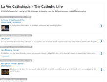 Tablet Screenshot of laviecatholique.blogspot.com