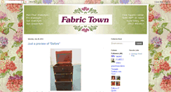 Desktop Screenshot of fabrictown.blogspot.com