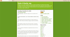 Desktop Screenshot of cycle4charity.blogspot.com