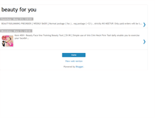 Tablet Screenshot of beauty-foryou.blogspot.com