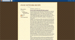 Desktop Screenshot of food-network-recipe.blogspot.com