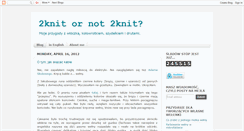 Desktop Screenshot of 2knitornot2knit.blogspot.com