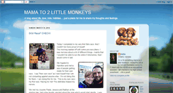 Desktop Screenshot of mamato2littlemonkeys.blogspot.com