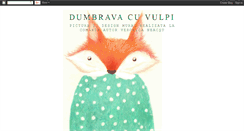 Desktop Screenshot of dumbravacuvulpi.blogspot.com