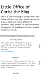 Mobile Screenshot of little-office-of-christ-the-king.blogspot.com