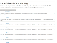 Tablet Screenshot of little-office-of-christ-the-king.blogspot.com