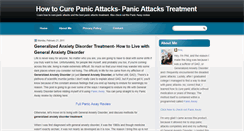 Desktop Screenshot of howtocurepanicattackstreatment.blogspot.com