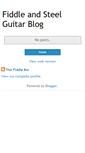 Mobile Screenshot of fiddleandsteel.blogspot.com