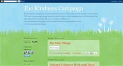 Desktop Screenshot of kindnesscampaign.blogspot.com
