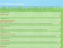 Tablet Screenshot of kindnesscampaign.blogspot.com