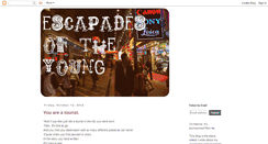 Desktop Screenshot of escapadesoftheyoung.blogspot.com