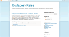 Desktop Screenshot of budapest-reise.blogspot.com