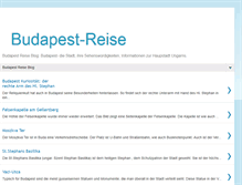 Tablet Screenshot of budapest-reise.blogspot.com