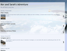 Tablet Screenshot of kevandsarahsadventure.blogspot.com