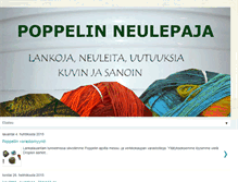 Tablet Screenshot of poppelinneulepaja.blogspot.com